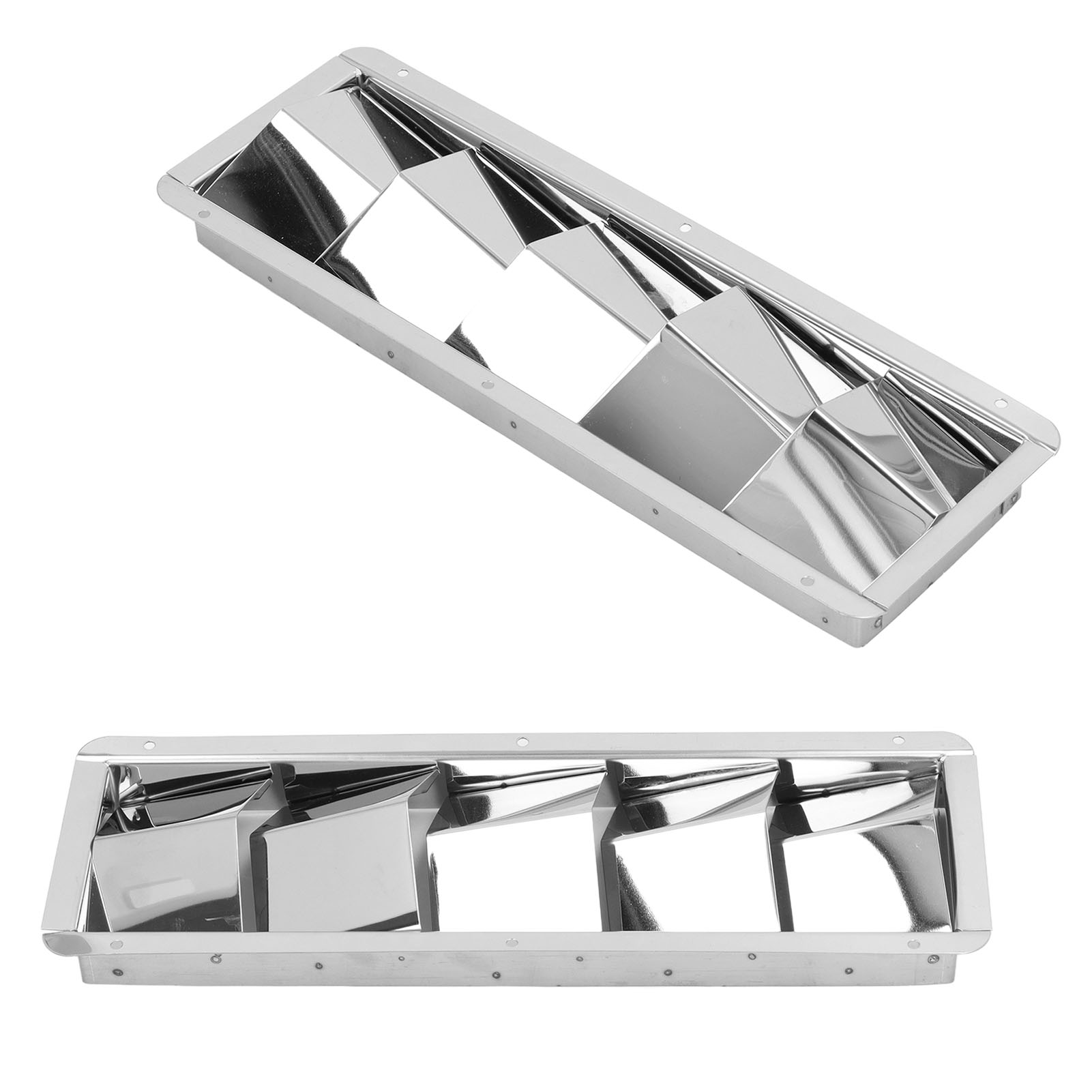 5 Slots Boat Louvered Vent Rectangle Anti Corrosion Anti Rust Boat Marine Stainless Steel Vent for Yachts Boat Blower Vent Cover