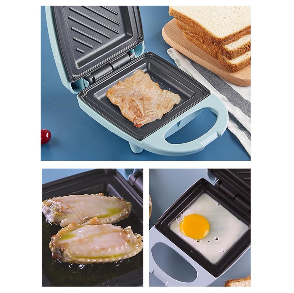220v elétrica sanduíche máquina do fabricante de café da manhã antiaderente portátil torrada pão cozimento pan ue/reino unido/au/eua plug disponível