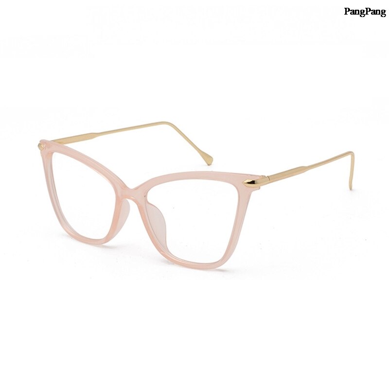 gafas de ojo de gato con montura transparente de para mujer, montura de gafas ópticas de miopía transparente, montura de gafas de gato, gafas femeninas