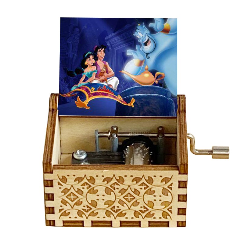 Wooden Music Box Color Music Box Birthday Wooden Small Box Daughter Son Christmas: SKU-11