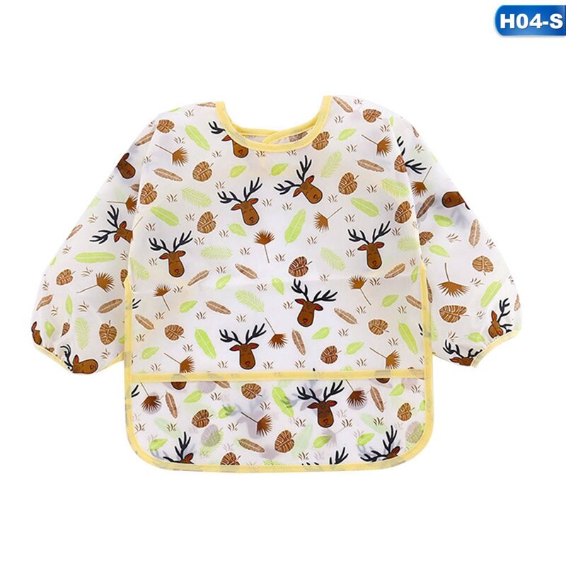 5 estilos impermeável anti-vestir bebê comer vestido bib roupas de proteção crianças criança manga longa alimentação bib avental bolso bib: H04 / S