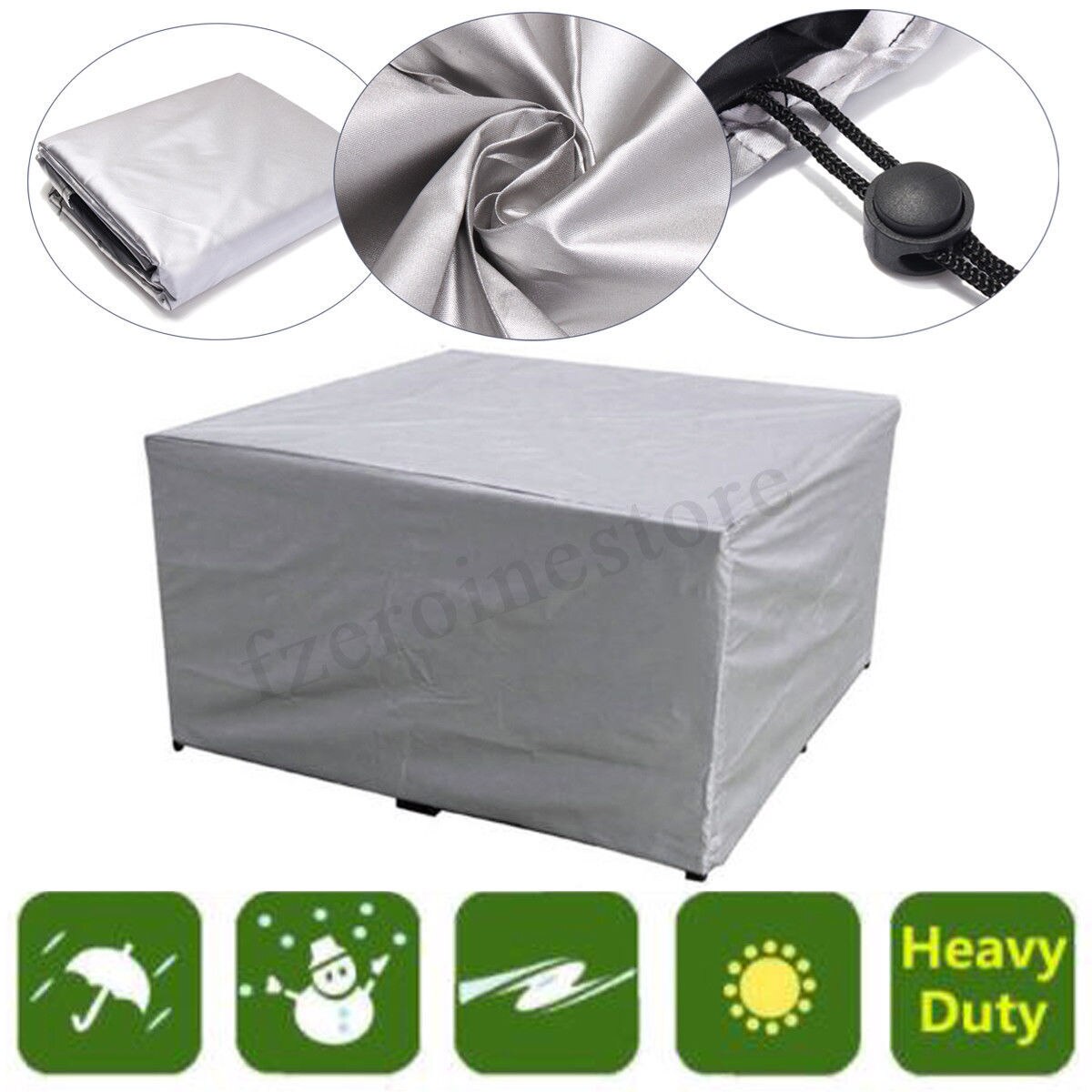 Funda protectora para muebles de jardín y Ratán, funda impermeable para mesa, cubo, silla, sofá, a prueba de polvo, Patio exterior, 210T