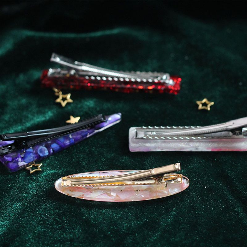 Fatto a mano Acrilico Mollette Per Capelli Della Resina Stampo In Resina Forma Geometrica di Capelli del Coccodrillo Pinze UV Epossidica Stampo In Resina Strumenti di Gioielli