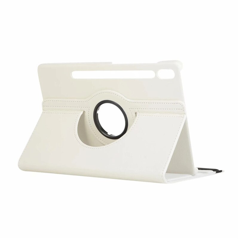 360 Rotating Case For Samsung Galaxy Tab S8 Ultra 14.6 Case SM-X900 X906 Tri-Folding Cover For Coque Galaxy S8 Ultra Tablet Kids: white