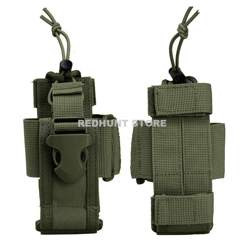 Verstellbare taktische Radio Halfter Tasche Molle Zwei-Wege-Radio Halfter Beutel Halfter Nylon Pflicht Aufbewahrung koffer Walkie Talkie Tasche: Licht Gelb