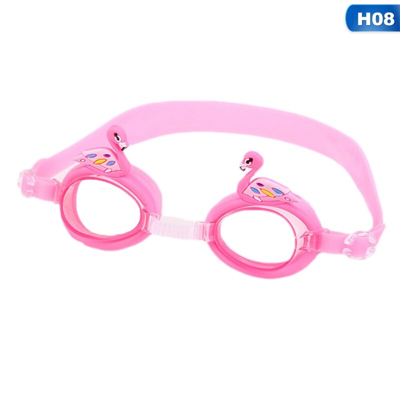 Dier Leuke Verstelbare Kinderen Kids Waterdichte Siliconen Anti Fog Uv Shield Zwemmen Glazen Goggles Eyewear Brillen: H08
