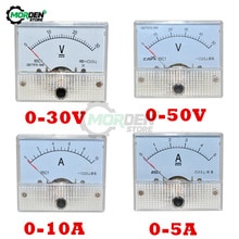 85C1 DC Analog Panel Voltmeter Ammeter Amp Volt Meter Gauge 0-30V 0-50V 0-5A 0-10A