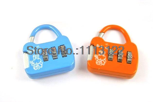 3 Digitale Handtas stijl Lock Rugzak Wachtwoord Hangslot Mini Combinatie Hangslot Kleine cartoon Combinatie Lock 1 St