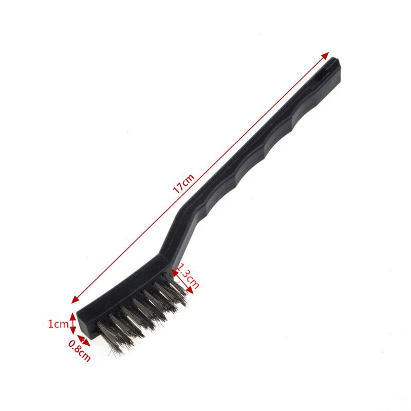 Handy Stainless Steel Nylon Brass Wire Brush Tooth Brushes Cleaning Rust