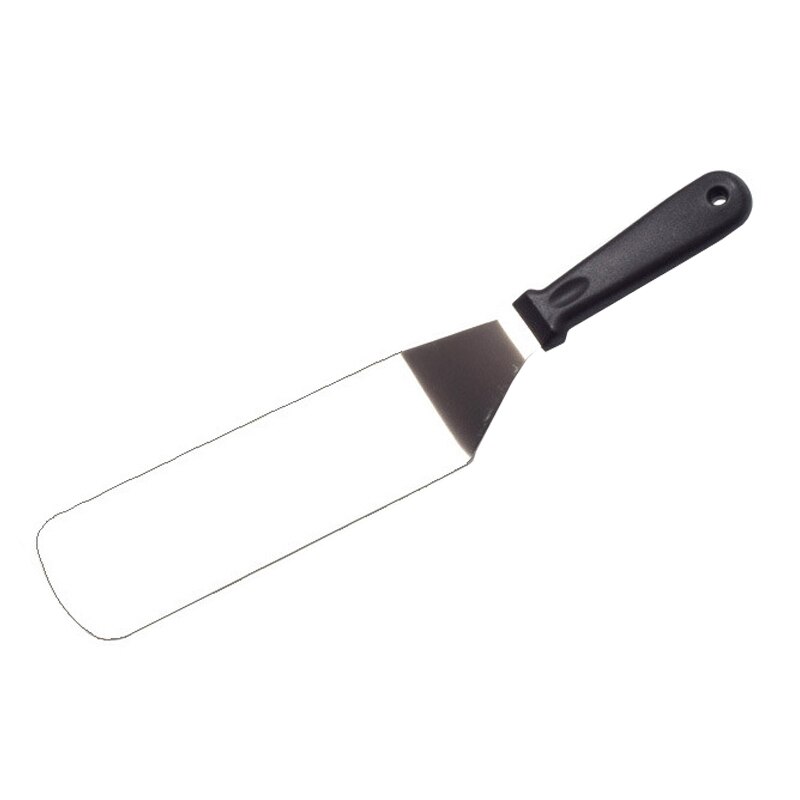 Espátula de acero inoxidable para parrilla, pala para carne, mango de madera, espátula para freír carne, herramienta de cocina, accesorios de cocina: 3