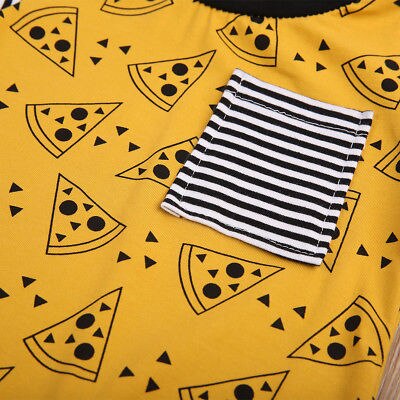 Newborn Toddler Baby Girls Boys Rompers Cookies Print One-piece Romper Striped Yellow Short Sleeve Boy Girl Outfits Clothing