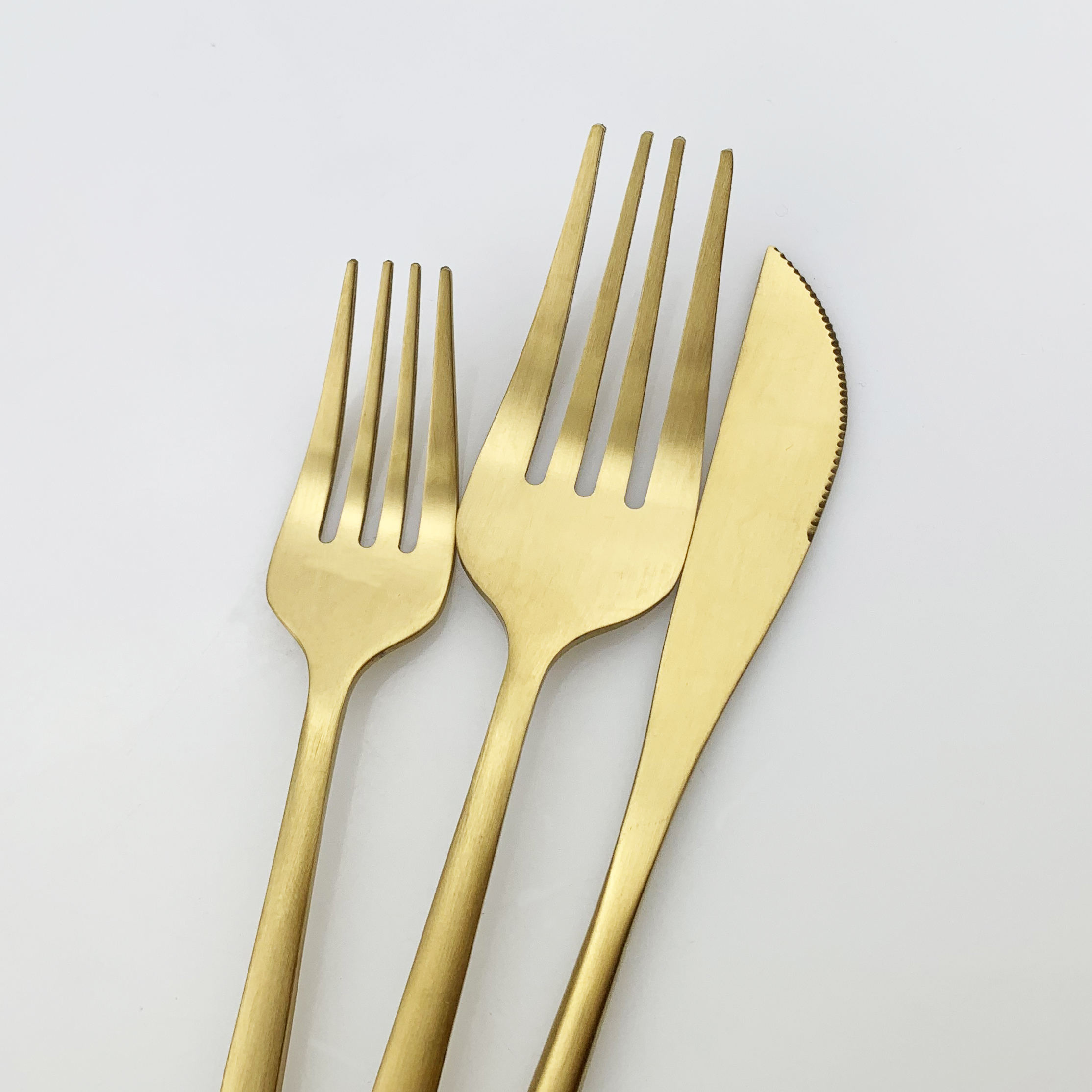 Juego de cubiertos mate de oro rosa de 36 Uds., juego de vajilla de acero inoxidable 304 para postre, tenedor, cuchara, cubertería, vajilla de cocina