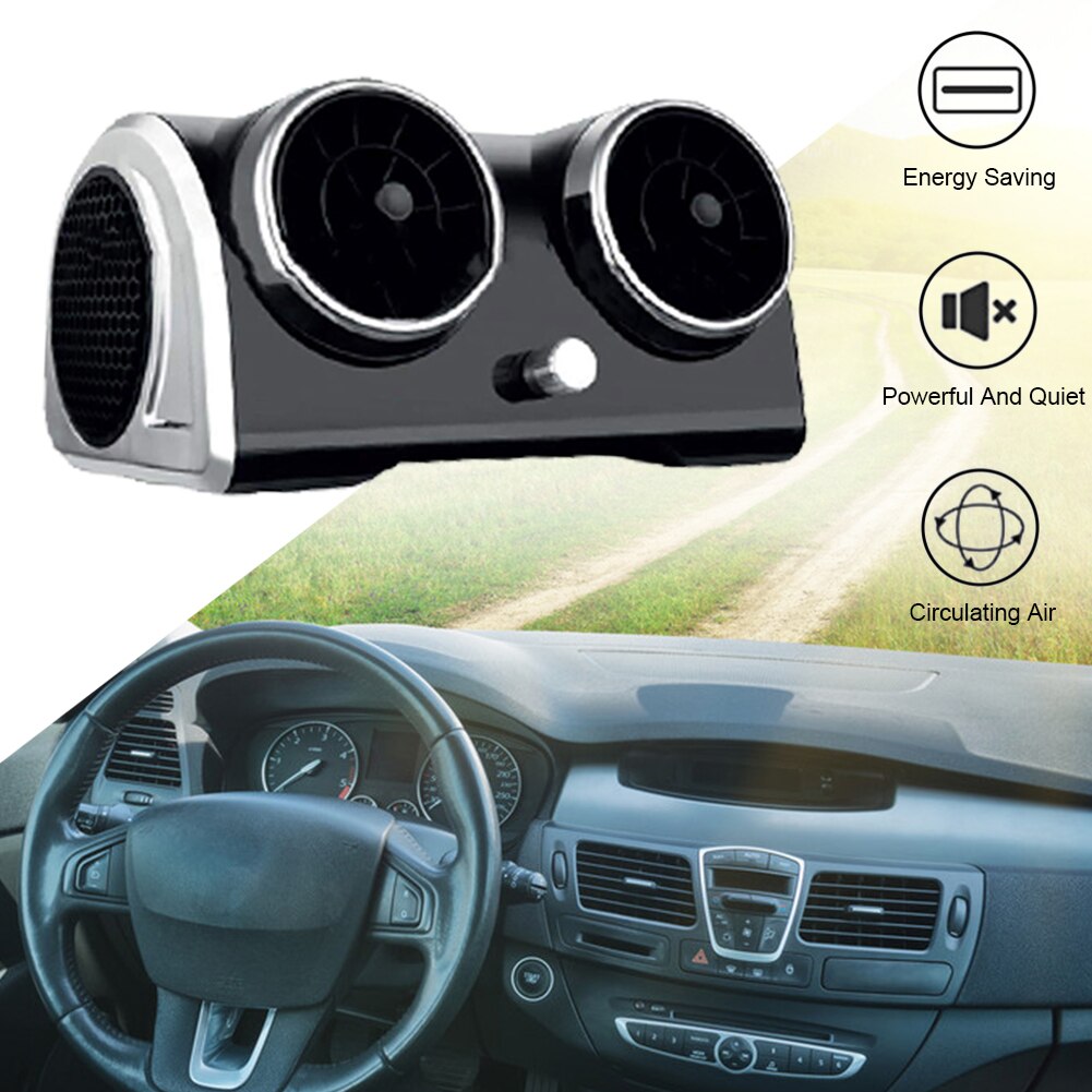 12/24V Car Bladeless Electric Car Cooling Fan Motor Cooling Portable Desktop Cooler for Vehicle Truck Rv Suv Boat Accessory