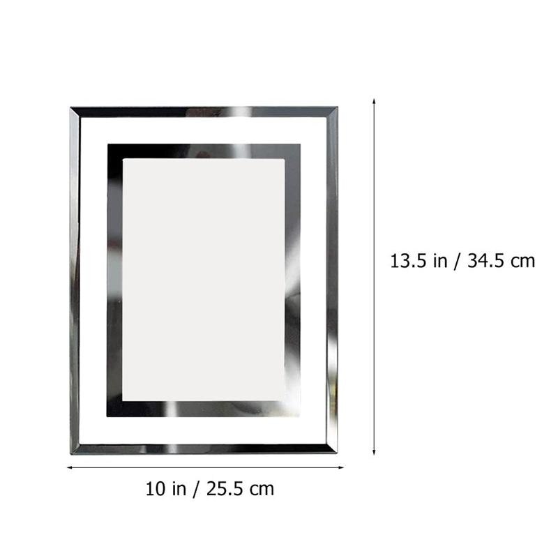Crystal Glass Photo Frame Desktop Decorative Photo Frames Certificate Picture Frame Picture Holder Home Decor With Lace