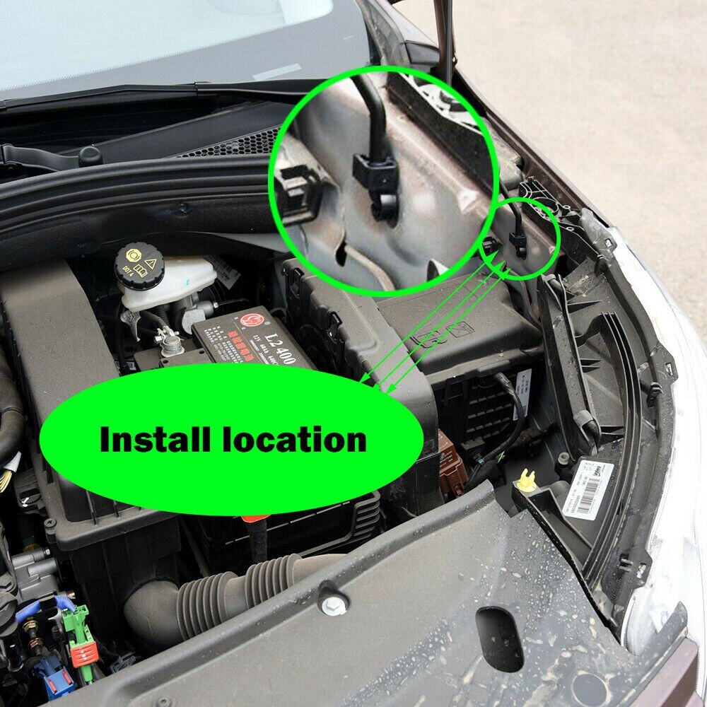 2pcs Car Hood Bonnet Stay Rod Clip Universal Support Stay Clips Clamp For Berlingo C3 C4 Car Accessories Fasteners And Clips