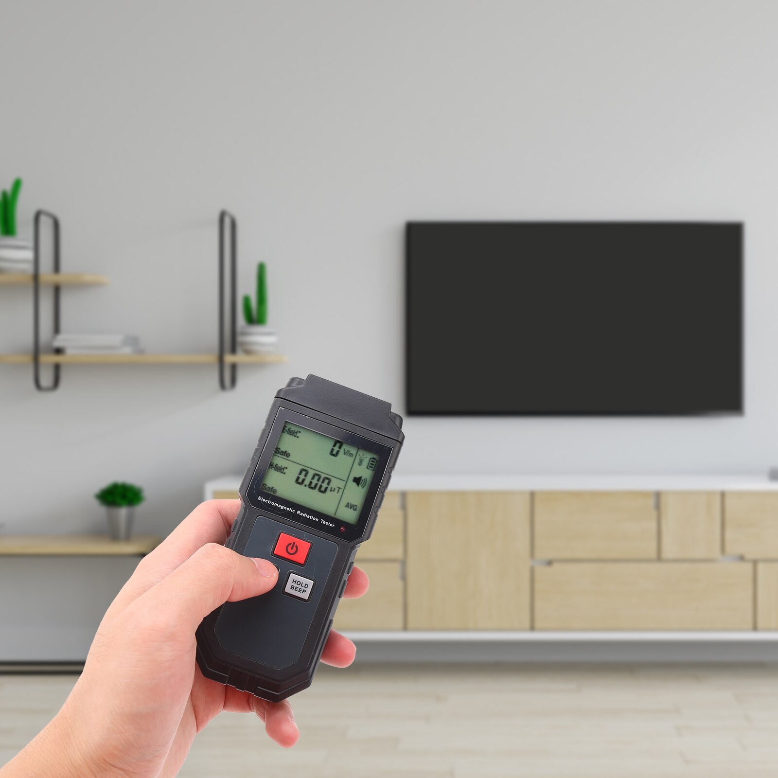 EMF Meter Hand-held LCD Electromagnetic Radiation Tester for Home Office EMF Inspections