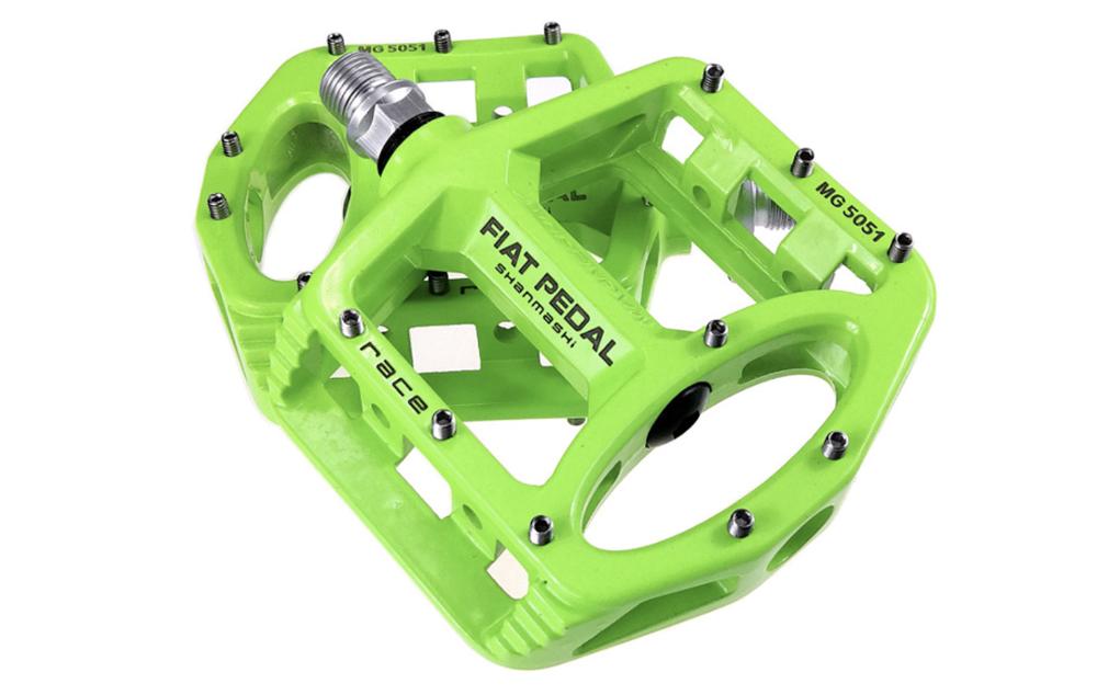 Rennrad Pedale Breite Größe Fahrrad MTB Magnesium Legierung Komfortable Anti-slip Pedal Fahrrad Teile Fahrrad Zubehör fahrrad teile: Green