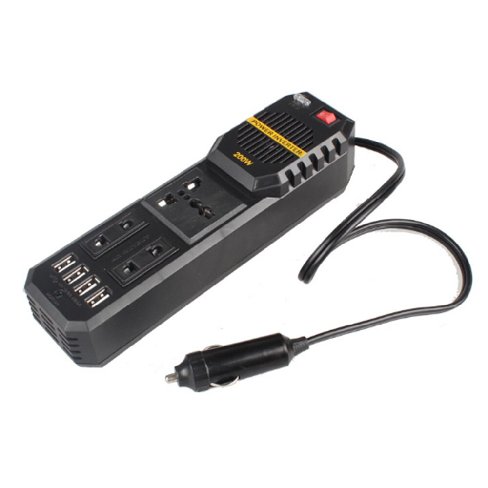 200w auto-spanning usb-stroomomvormeradapterconverter  dc 12v naar  ac 220v stroomomvormers ondersteunen thuisgebruik