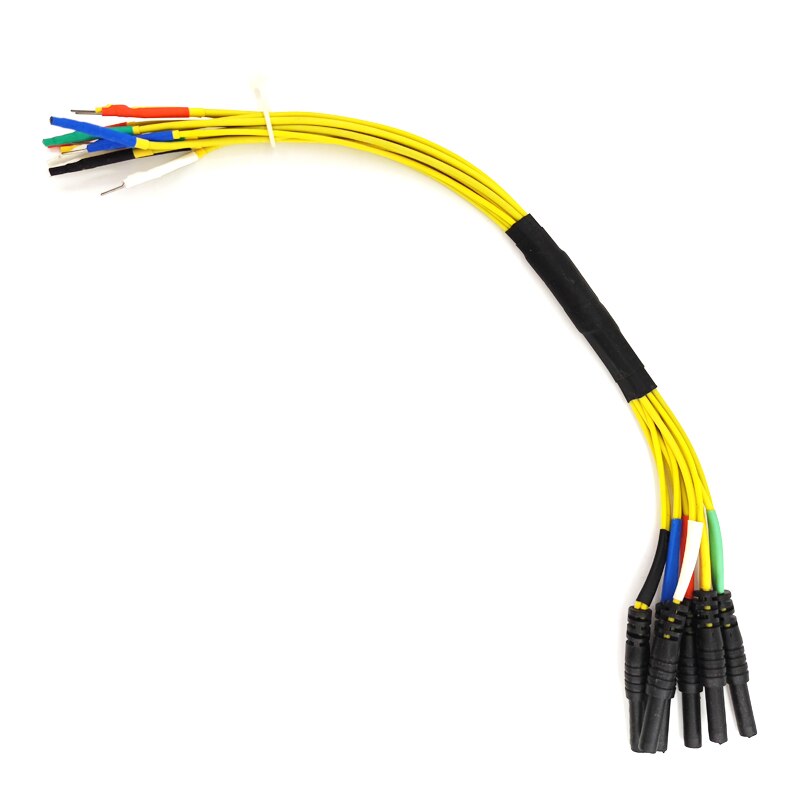 Hantek HT306 6 Kanal Universal- ausbrechen Führt für Automobil diagnostisch Oszilloskop 4 Größen 0,6mm 1,5mm 2,3mm 2,8mm: 0.6mm Gelb