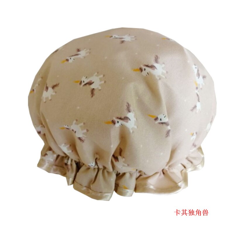 Chapeaux de douche étanches pour adultes | Produits pour salle de bain, chapeau de cuisine anti-poussière, ensemble capuche anti-fumée, shampooing capuchon de douche épais mignon