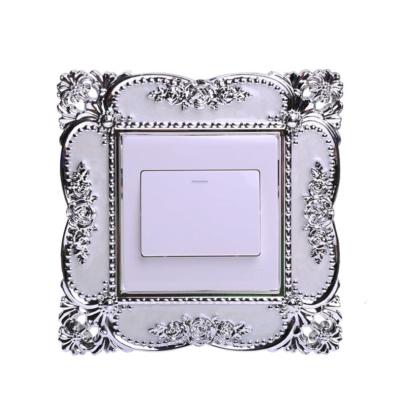 86 europeisk bryter lim smart deksel akryl stue stikkontakt erme bryter panel dekorere erme støvtett