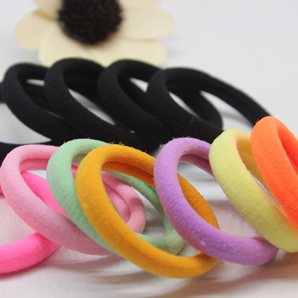 Accesorios de herramientas de estilismo para el cabello para niña, bandas elásticas para pelo, cuerda, pulsera de coleta, cuerda de goma, D301108, 20 Uds.