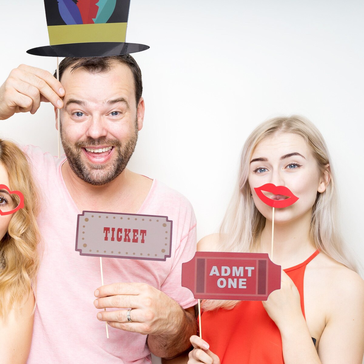 24pcs Party Supplies Chic Stylish Funny Photo Props Carnival Party Photo Props Party Souvenir Photo Prop