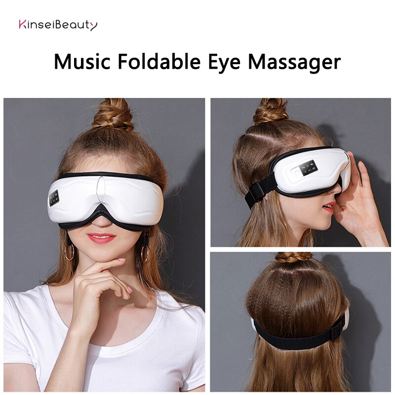 Elektronische Eye Care Massager Ontspanning Elektrische Trillingen Verwarmd Anti Rimpel Luchtdruk Thermische Slaapmasker Oog Dekking