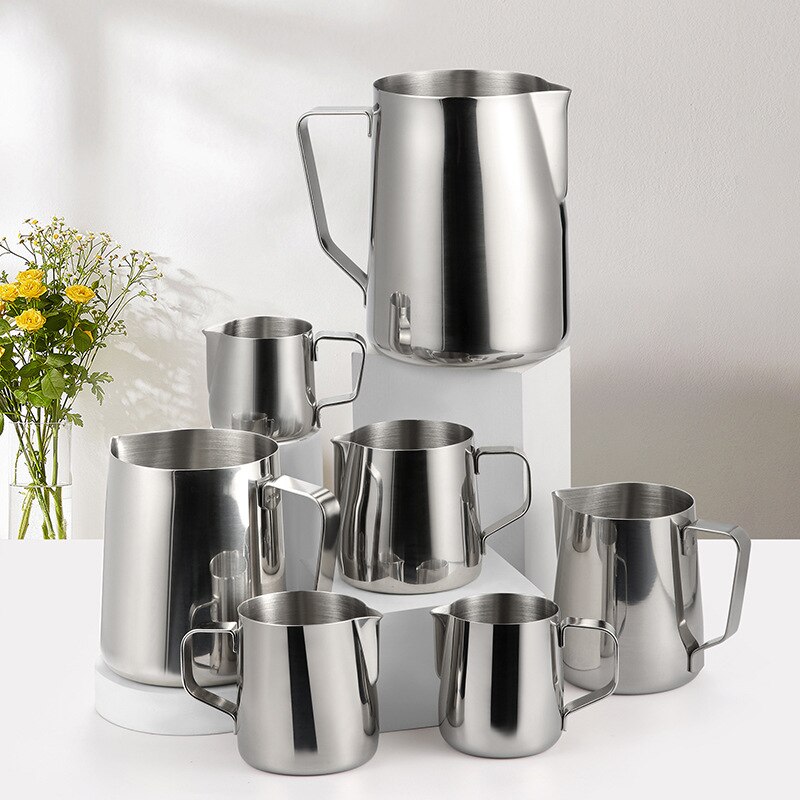 Stainless Steel Milk Frothing Jug Coffeeware Household Pitcher Cafe Barista Craft Coffee Latte Pot