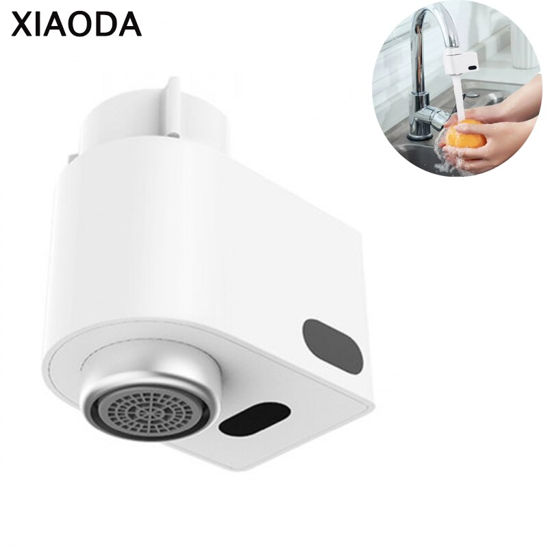 Xiaoda automatischer wassersparhahn mit intelligentem sensor, infrarot-überlaufschutz für küche und bad, induktive düse, wassersparfunktion