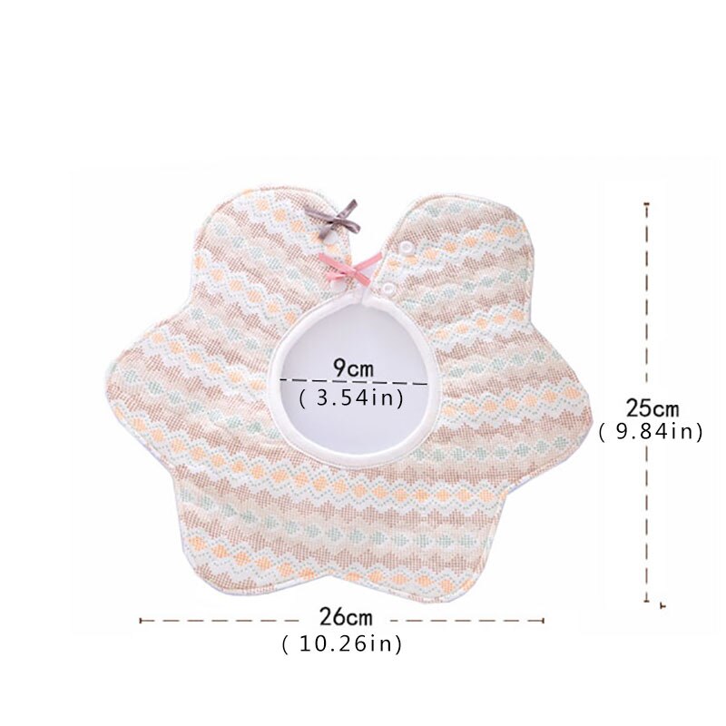 Style Flower Baby Bibs Bowknot Infant Baby Feeding Stuff Burp Cloth Cotton Baby Girls Boys Bandana Bibs Soft Baby Stuff