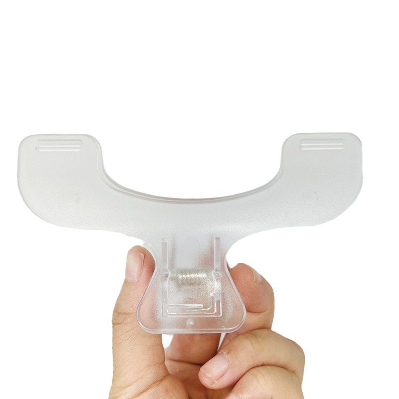 Gennemsigtig plastik bogklemme simpel læsehjælp fast bogholder bogmærker praktisk notesholder