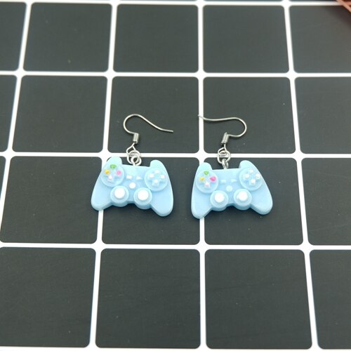 Pendientes Kawaii con controlador de Juego de Cámara para mujer y niña, pendiente para traje, estilo de , joyería,: 1