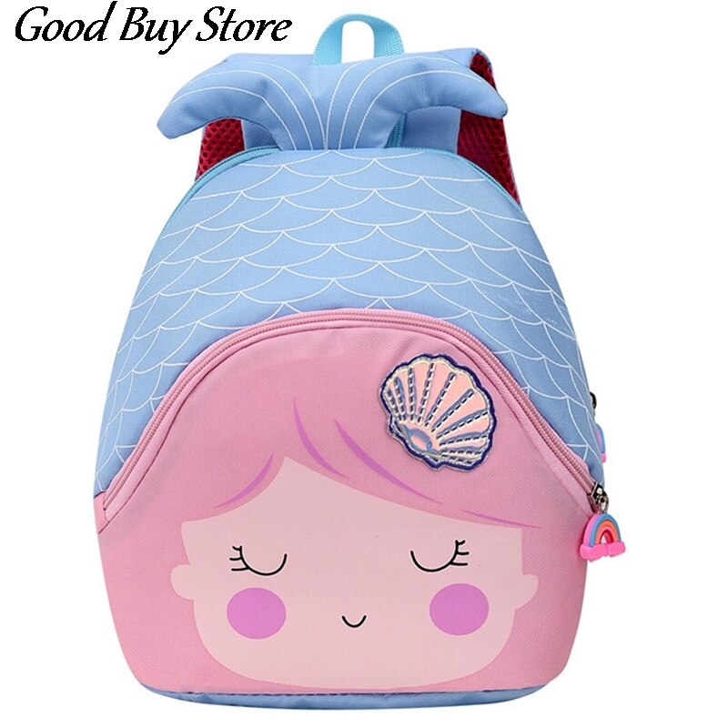 Leuke Rugzak Purse Cartoon Vis Schooltassen Kleuterschool Kinderen Rugzakken Mooie Schouder Boekentas Student Mochila Escolar: BL