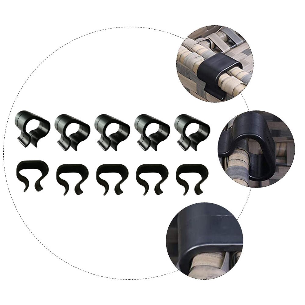 10pcs Outdoor Patio Wicker Furniture Alignment Clips Rattan Chair Fastener Clips