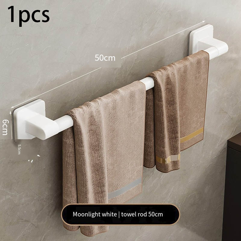 Towel Rack Bathroom Shelf No Punching Required Bathroom Accessories Organizer Items Organizers Shelves Wall Hardwar Fixture: Red
