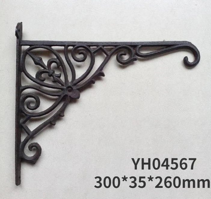 European-style Cast Iron Angle Support Rack Storage Rack Trig Iron Art Home Decoration Variety of Options: light yellow