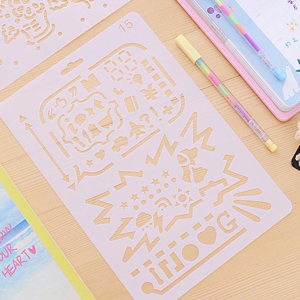 Kant Thema Hollow Heerser Stencils Voor Diy Scrapbooking Plastic Tekening Gereedschappen Fotoalbum Journal Schilderen Template R20