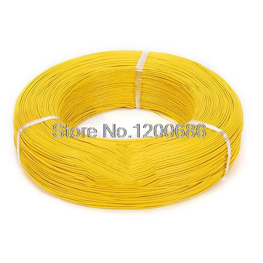 UL 1007 22AWG GEEL 10 meters UL1007 Elektronische Draad 22awg OD1.6mm PVC Elektronische Draad Elektronische Kabel UL Certificering