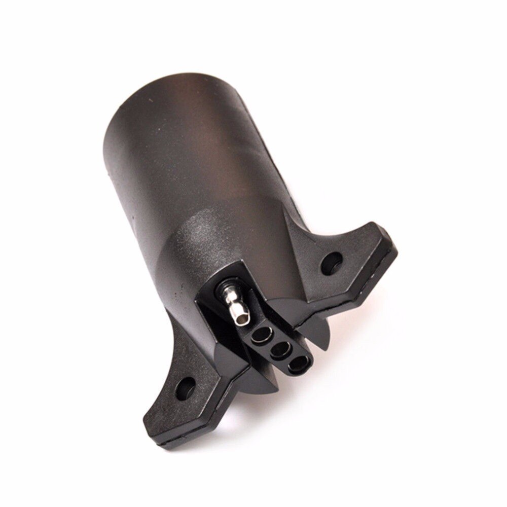 7Pin to 4Pin Flat Trailer Light Adapter Plug Connector Boat Waterproof 12V Trail Car Connector US Plug