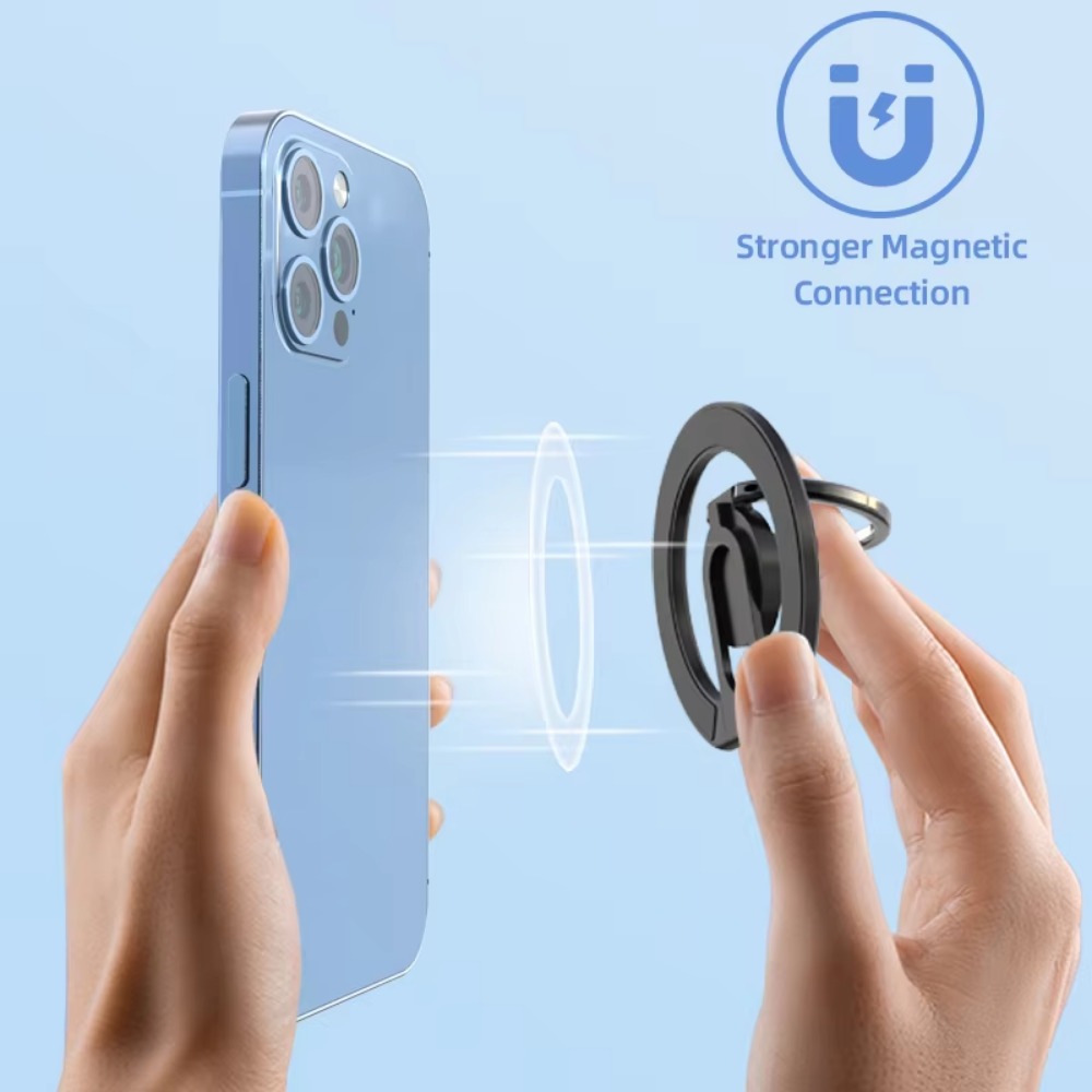 Support de bague de téléphone magnétique pour iPhone, rotation parfaite et pliable, MagSafe, iPhone 16 15 14 13 12 Pro Max