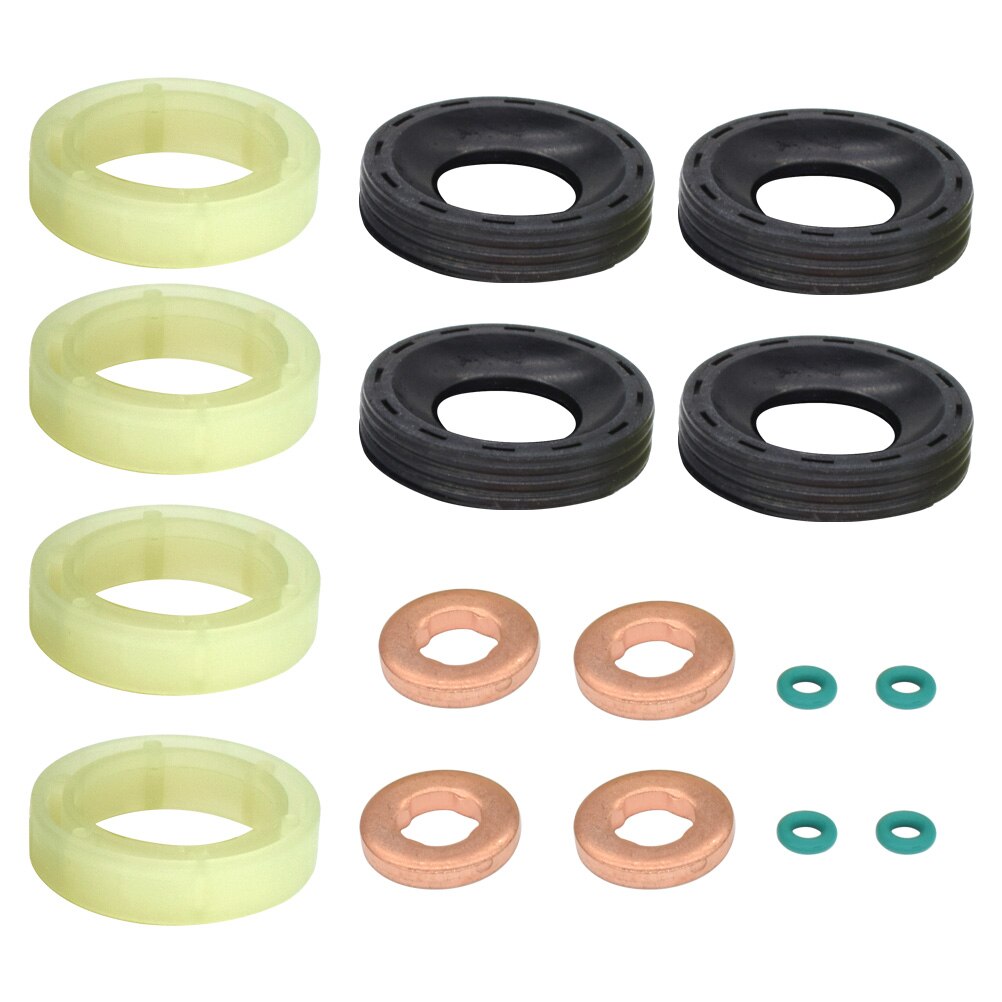 KRAFTSTOFF INJEKTOR DICHTUNG Unterlegscheibe O Ring einstellen FÜR Ford Fest MK5 2004 2005 2006 2007 FOKUS MK2 Verschmelzung 2004 1,6 TDCI