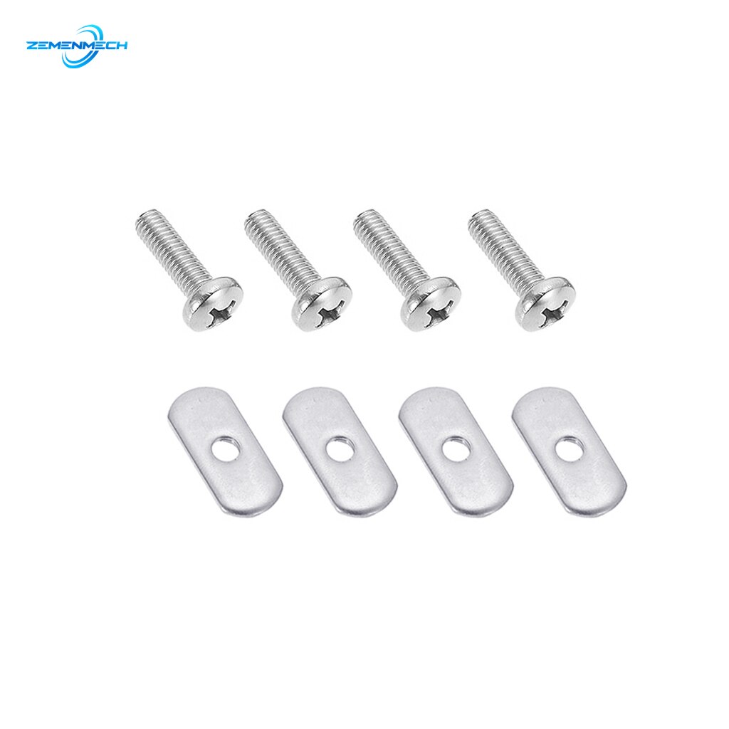316 Stainless Steel Kayak Rail Track Screws Track Nuts Hardware Kayak Mounting Replacement Kit Boat Outdoor Tool Accessories