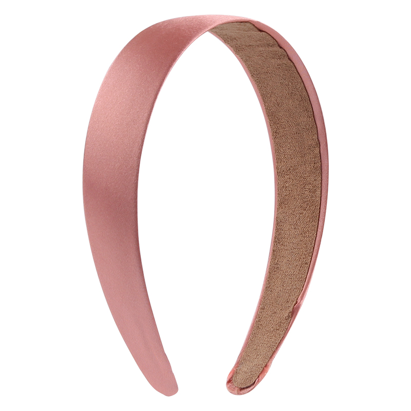 1 Pc Popular Lady Solid Satin Hair Band Plain Alice Headbands For Girls 1Inch Width Ribbon Headband Sales DIY Hair Accessori