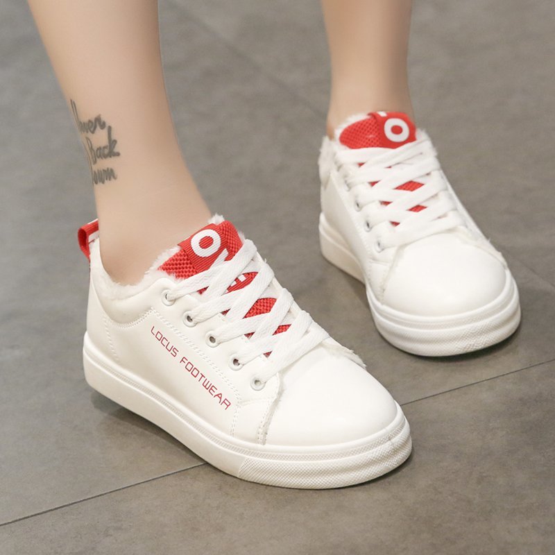 Witte split leren dames dikke sneakers witte schoenen met vetersluiting tennisschoenen voor dames platform dames casual schoenen