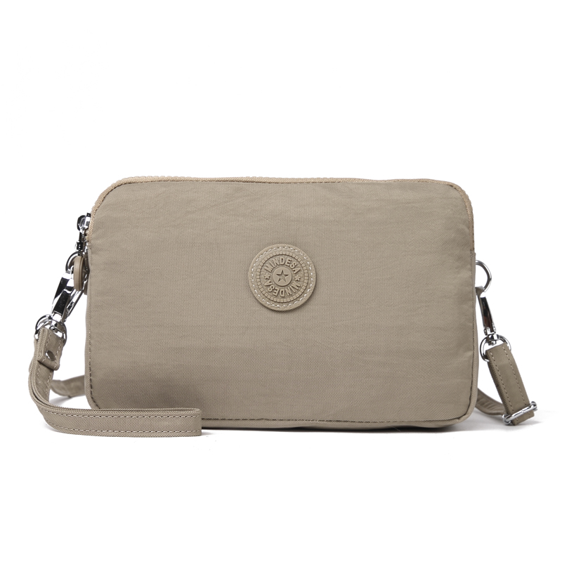 Mindesa Best Bag Ladies Handbag Nylon Water Repllent Shoulder Bag Casual Bag ID Case phone bag: Khaki