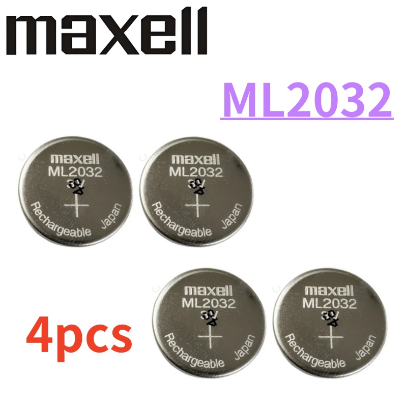 2-10PCS Original ML2032 Battery ml2032 ML 2032 Rechargeable Battery CR2032 CR 2032 DL2032 ECR2032: black