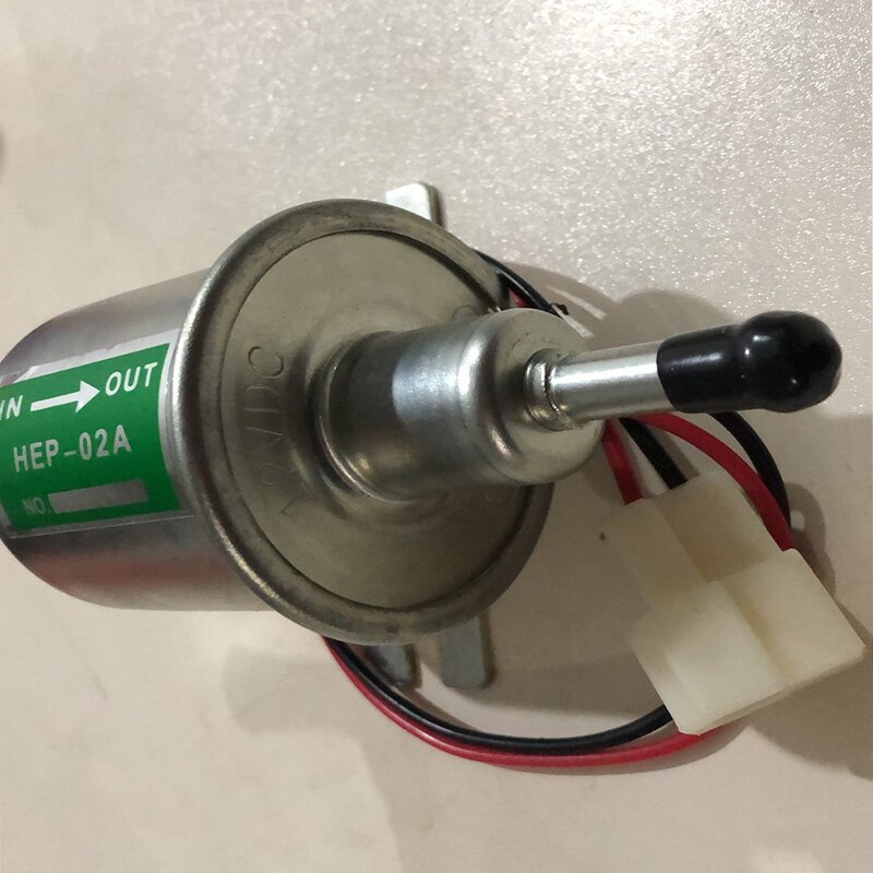 Universal diesel bensin bensin elektrisk bränslepump hep -02a lågtryck 12v för förgasare motorcykel atv