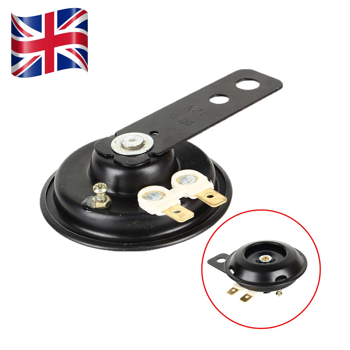 Universal Motorcycle Air Horn 12v Super Loud 105dB 70mm A24 for Scooter Moped Dirt Bike ATV Go-Kart Dirt Bike Pocket Bikes