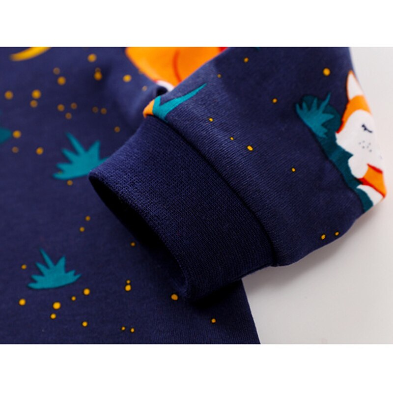 Vos Lange Mouwen Hooded Jumpsuit Voor Baby